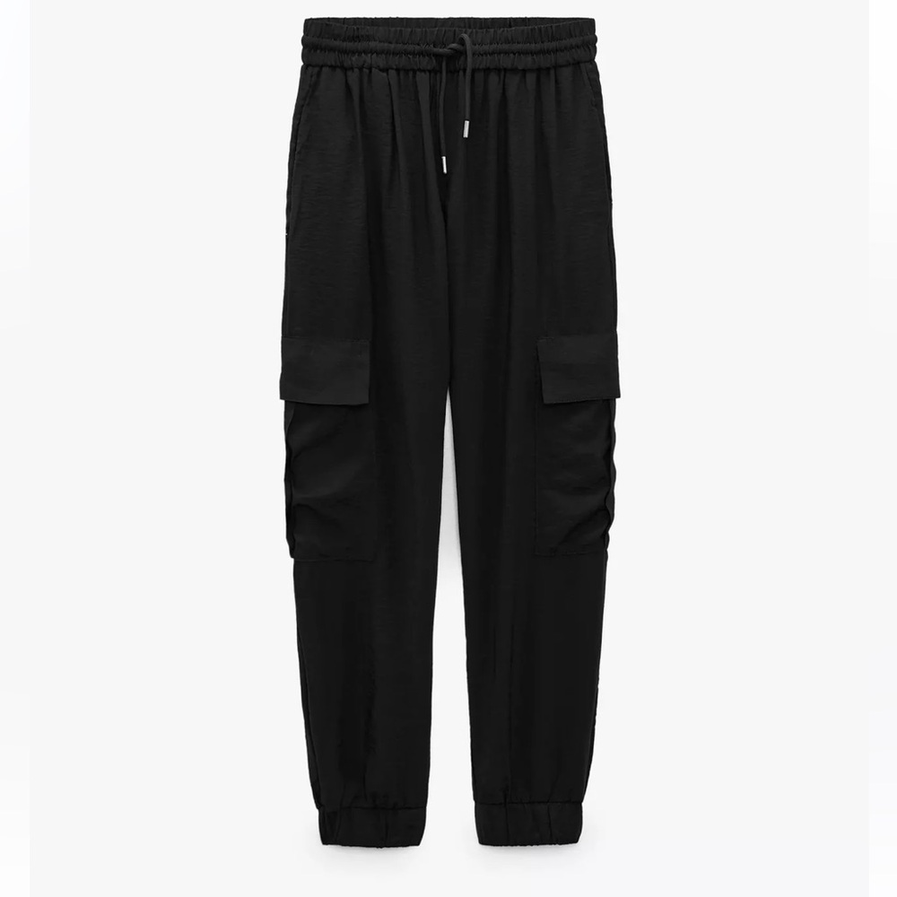 Zara Black Cargo Pants